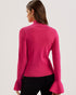 LAYNHA-Knitwear-High Neck Knitted Frill Sleev- Ted Baker Romania